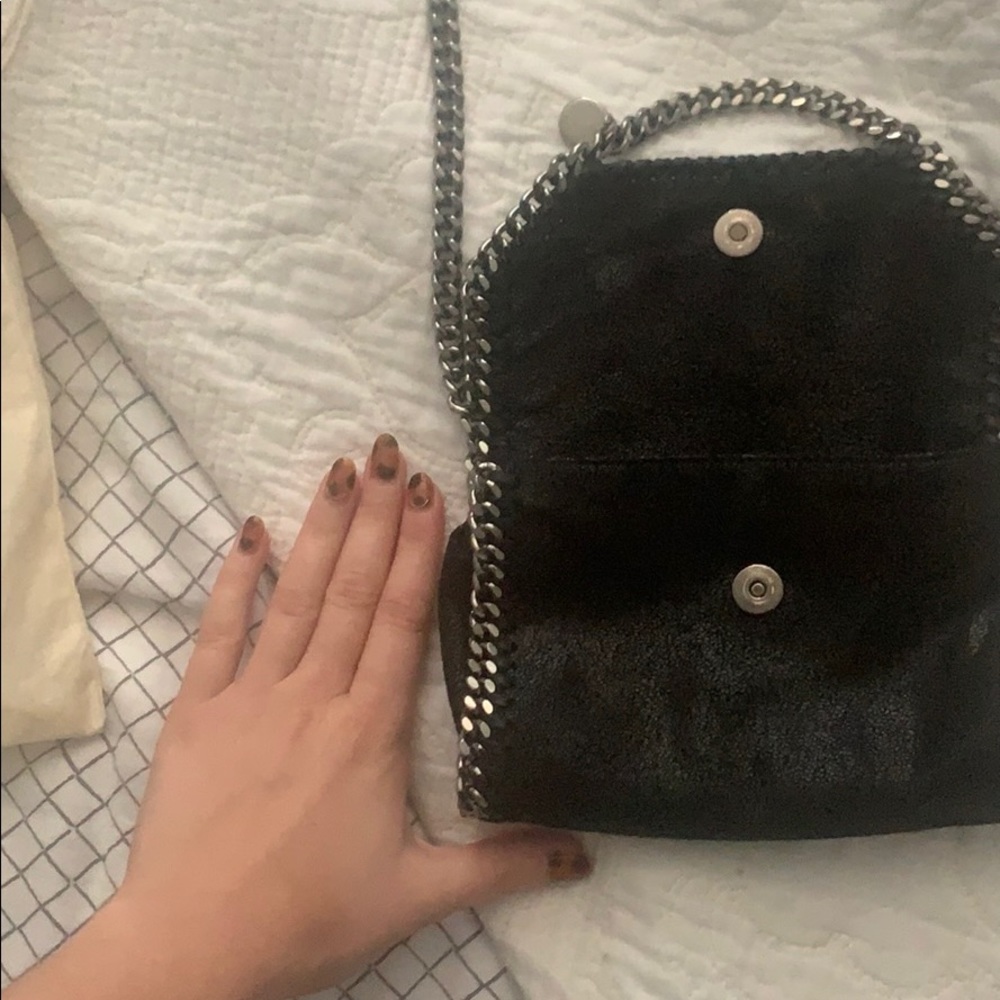 Stella Mccartney Tiny Folder Black Shoulder Bag - image 6